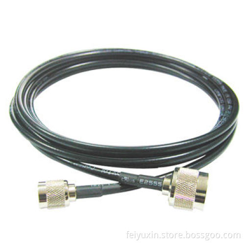 N Male to N Male, LMR195 Black Cable with Low LossNew